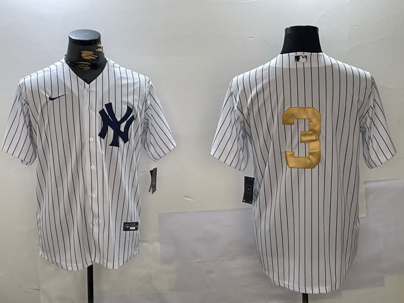 New York Yankees White MLB Jersey 08