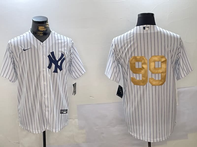 New York Yankees White MLB Jersey 08