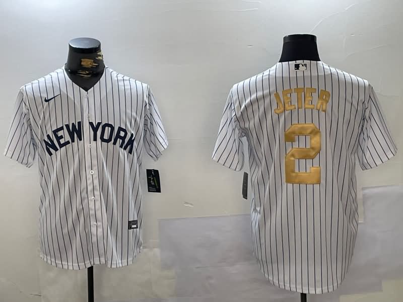 New York Yankees White MLB Jersey 09