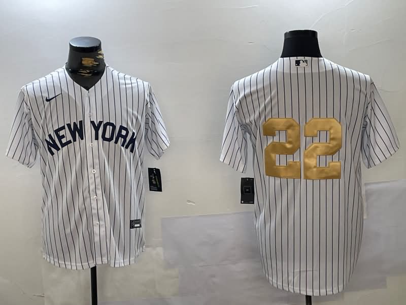 New York Yankees White MLB Jersey 09