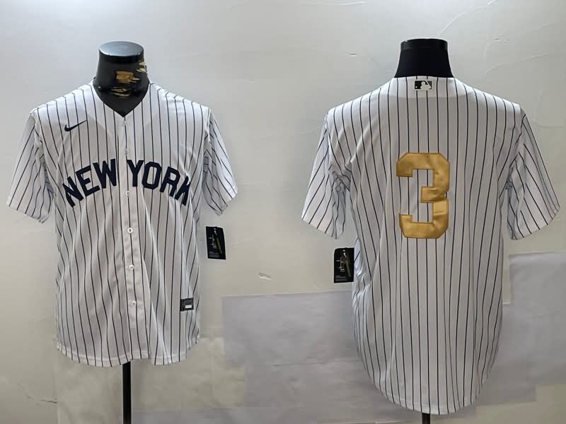 New York Yankees White MLB Jersey 09