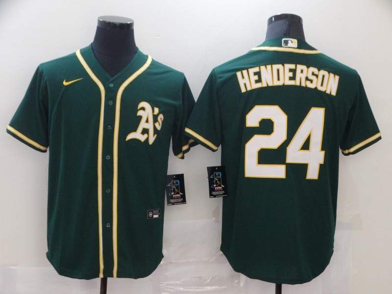 Oakland Athletics Green MLB Jersey 02