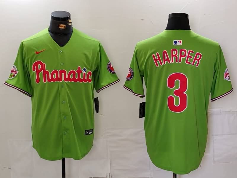 Philadelphia Phillies Green MLB Jersey 02