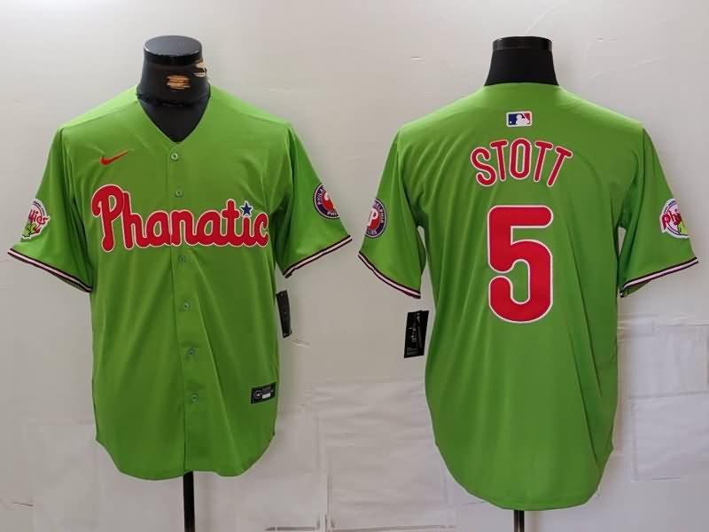 Philadelphia Phillies Green MLB Jersey 02