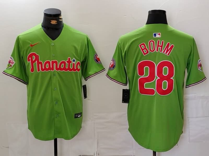 Philadelphia Phillies Green MLB Jersey 02