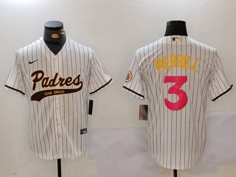 San Diego Padres White MLB Jersey 05