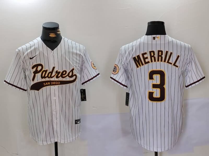 San Diego Padres White MLB Jersey 06