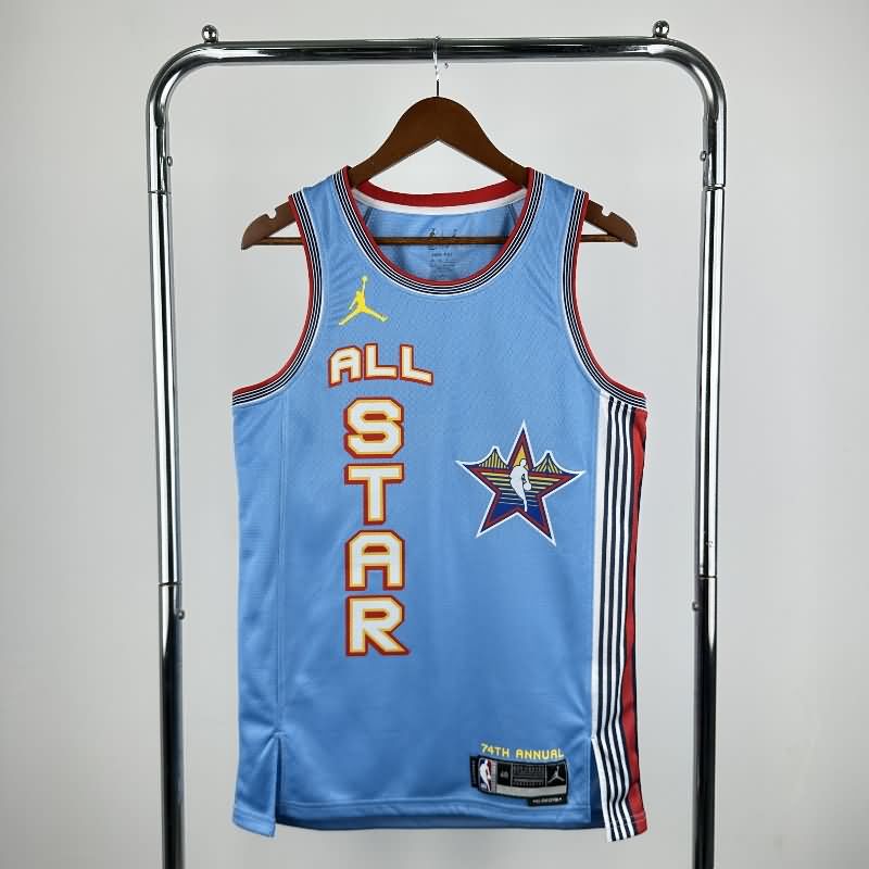 ALL-STAR 2025 Blue Basketball Jersey (Hot Press)