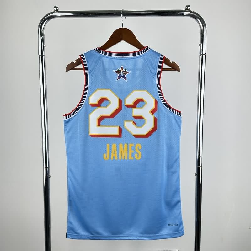 ALL-STAR 2025 Blue Basketball Jersey (Hot Press)