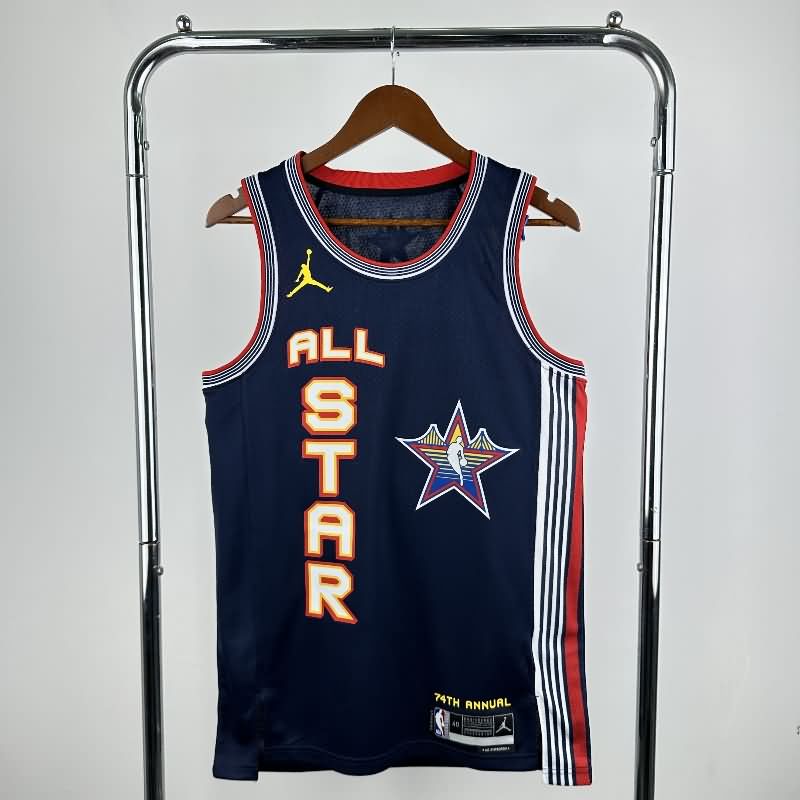 ALL-STAR 2025 Dark Blue Basketball Jersey (Hot Press)