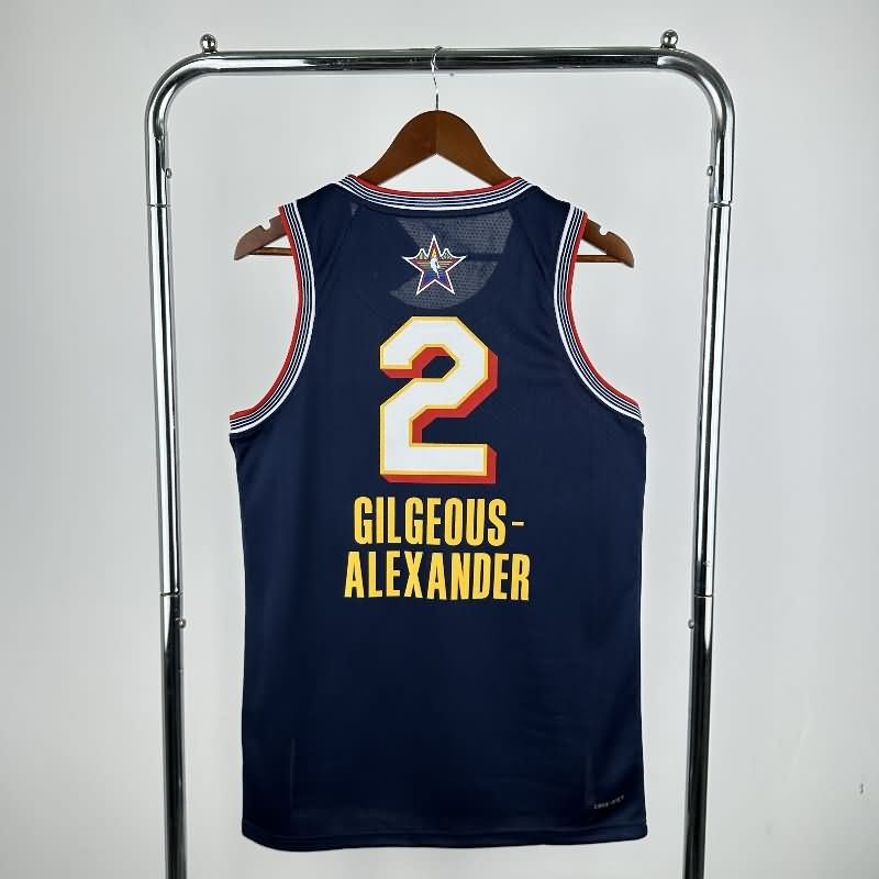 ALL-STAR 2025 Dark Blue Basketball Jersey (Hot Press)