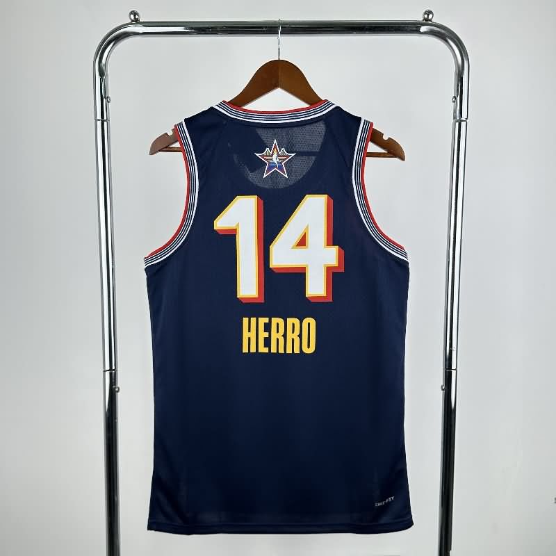 ALL-STAR 2025 Dark Blue Basketball Jersey (Hot Press)