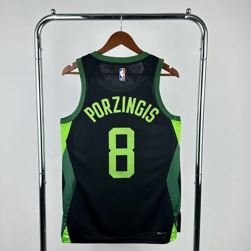 Boston Celtics 24/25 Black City Basketball Jersey (Hot Press)