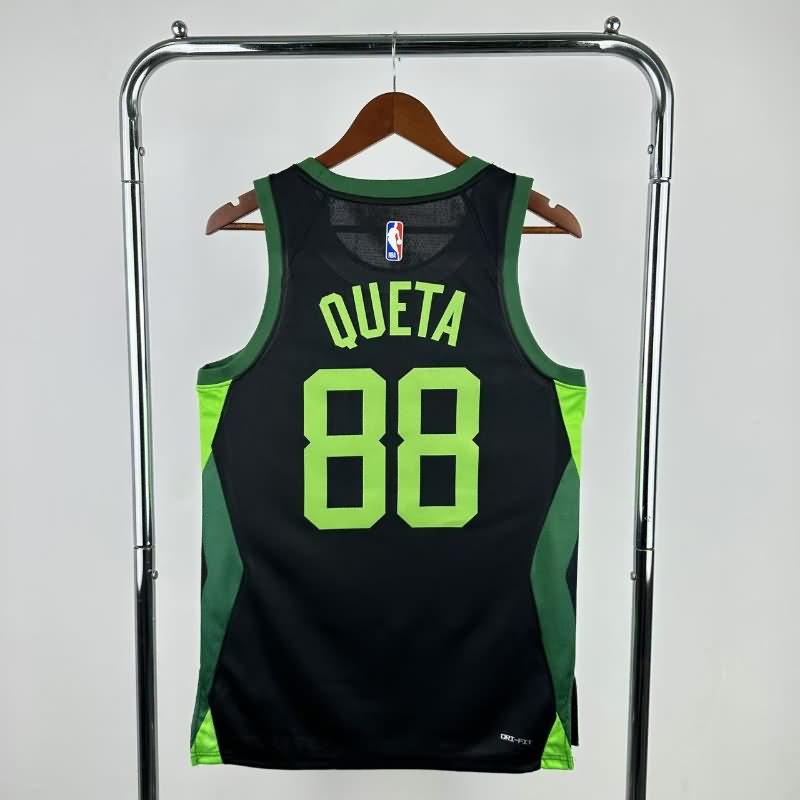 Boston Celtics 24/25 Black City Basketball Jersey (Hot Press)