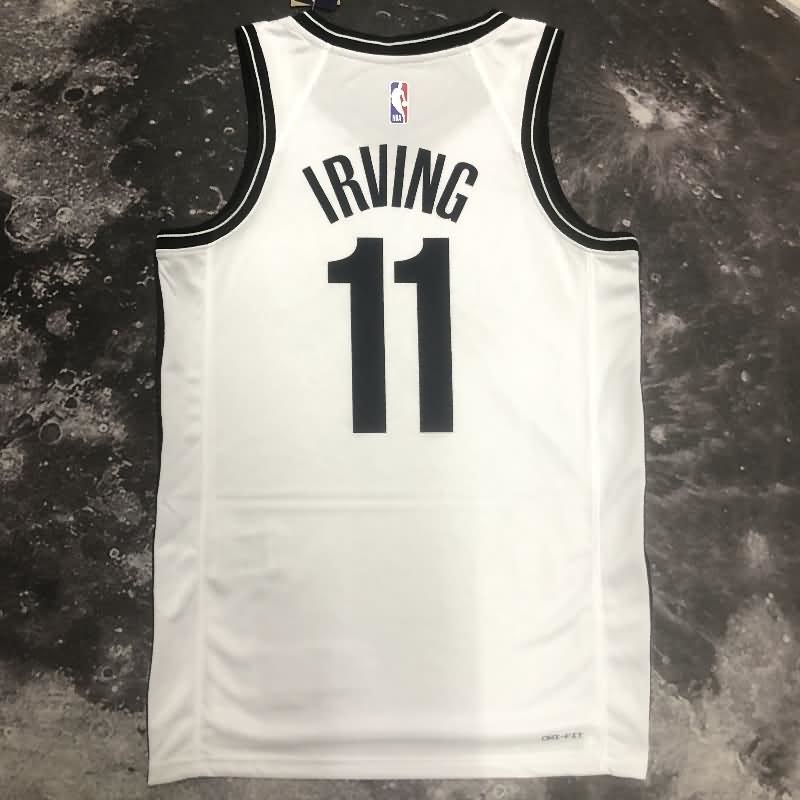 Brooklyn Nets 22/23 White Basketball Jersey (Hot Press)