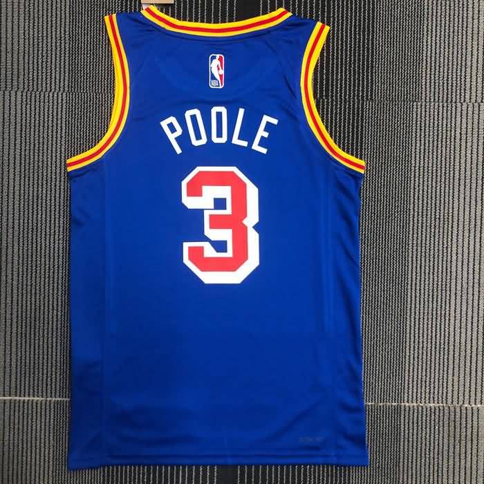 Golden State Warriors 21/22 Blue Classics Basketball Jersey (Hot Press)