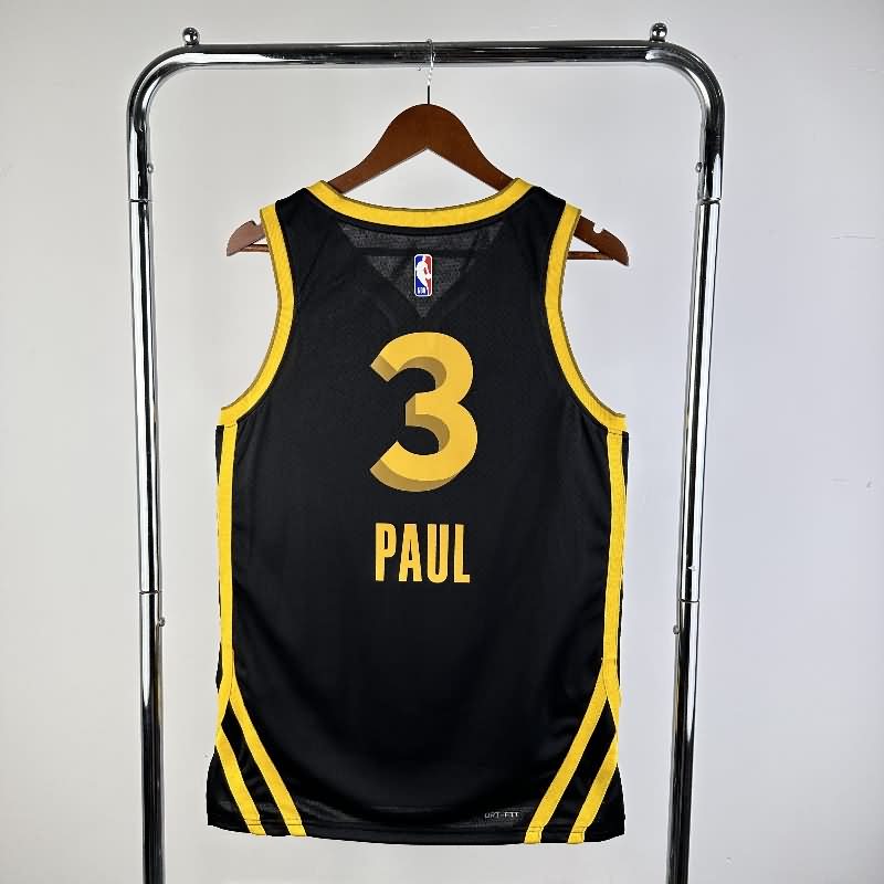 Golden State Warriors 23/24 Black City Basketball Jersey (Hot Press)