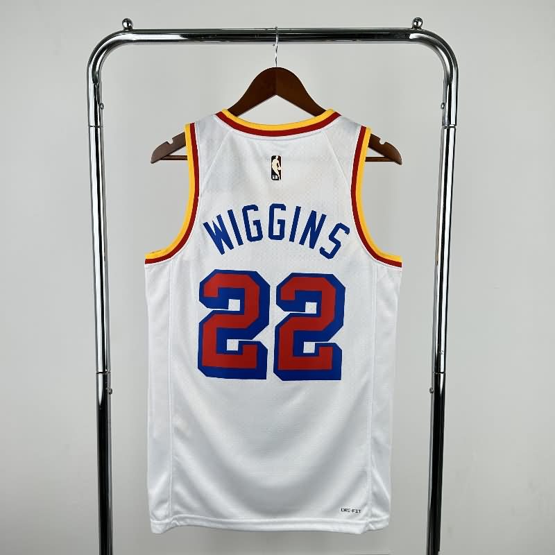 Golden State Warriors 24/25 White Classics Basketball Jersey (Hot Press)