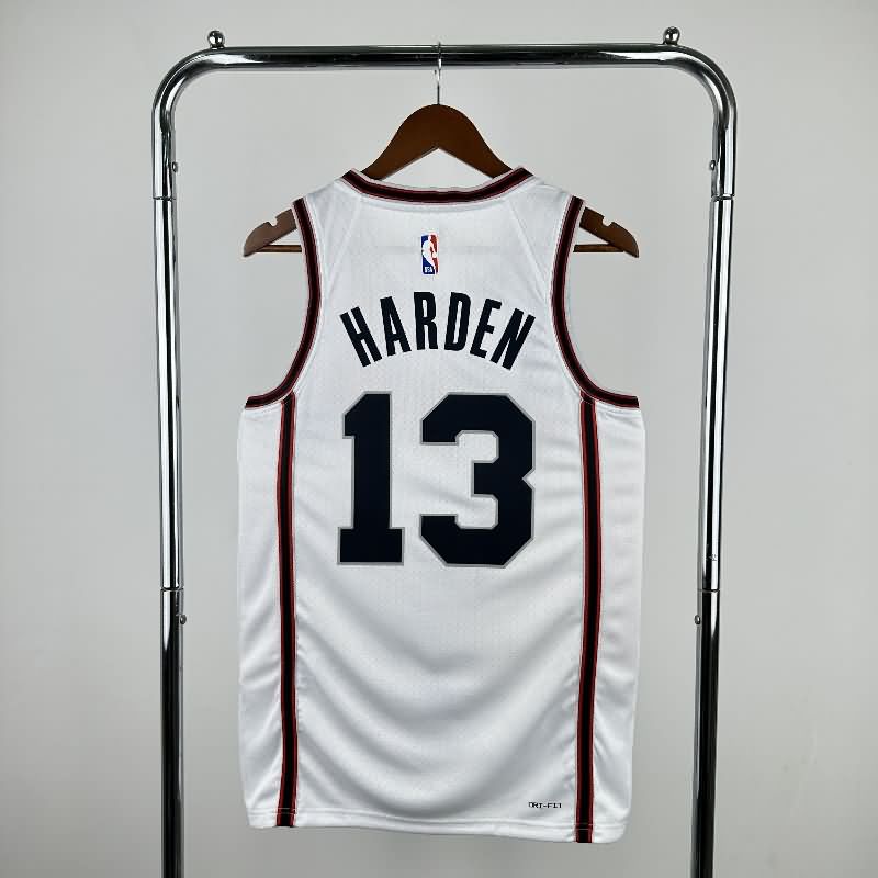 Houston Rockets 24/25 White City Basketball Jersey (Hot Press)