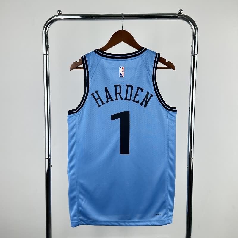 Los Angeles Clippers 24/25 Blue City Basketball Jersey (Hot Press)