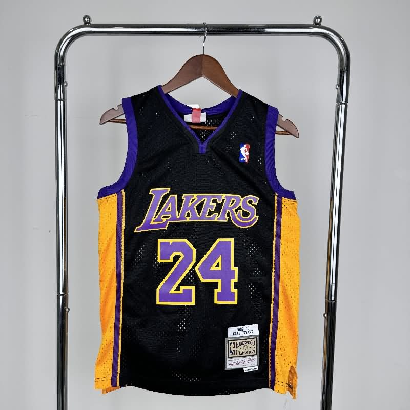 Los Angeles Lakers 2009/10 Black Classics Basketball Jersey (Hot Press)