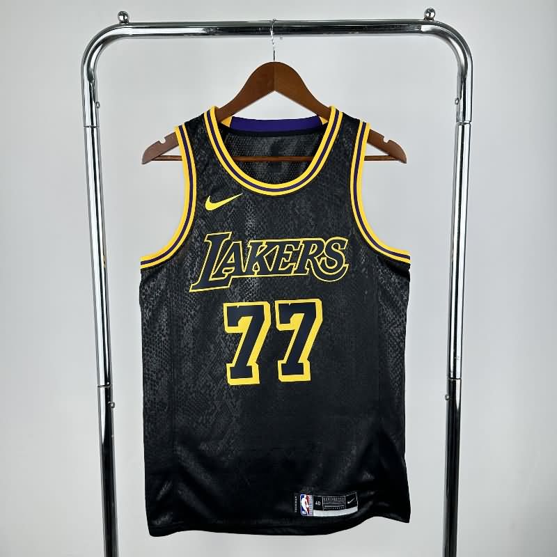 Los Angeles Lakers 2020 Black City Basketball Jersey (Hot Press)