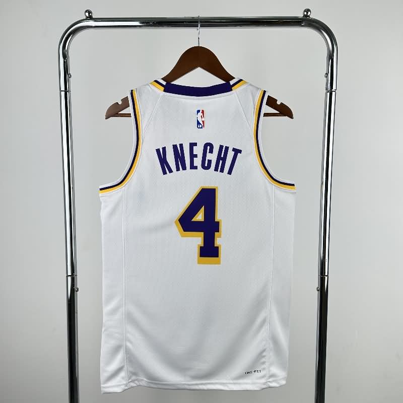 Los Angeles Lakers 22/23 White Basketball Jersey (Hot Press)