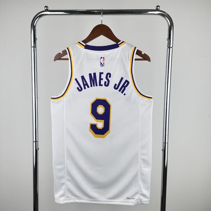 Los Angeles Lakers 22/23 White Basketball Jersey (Hot Press)