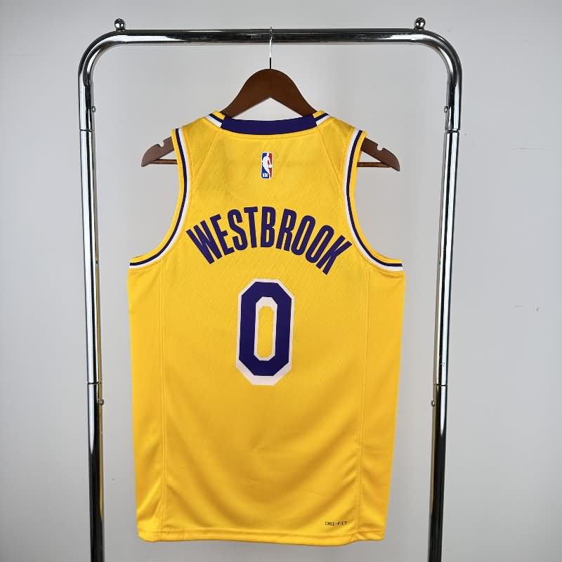 Los Angeles Lakers 22/23 Yellow Basketball Jersey (Hot Press)