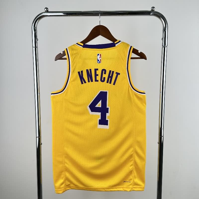 Los Angeles Lakers 22/23 Yellow Basketball Jersey (Hot Press)