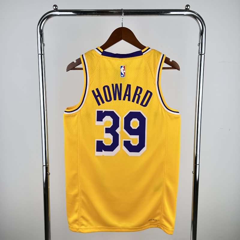 Los Angeles Lakers 22/23 Yellow Basketball Jersey (Hot Press)