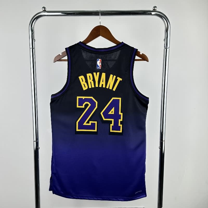 Los Angeles Lakers 24/25 Purple City Basketball Jersey (Hot Press)