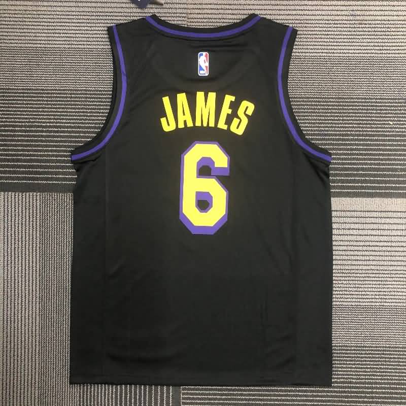 Los Angeles Lakers Black Basketball Jersey (Hot Press)