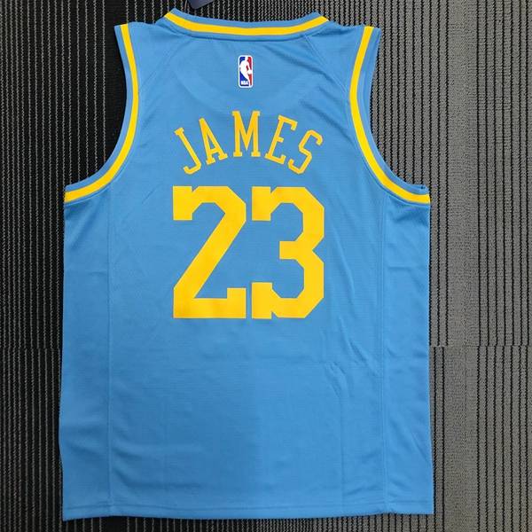 Los Angeles Lakers Light Blue Basketball Jersey (Hot Press)