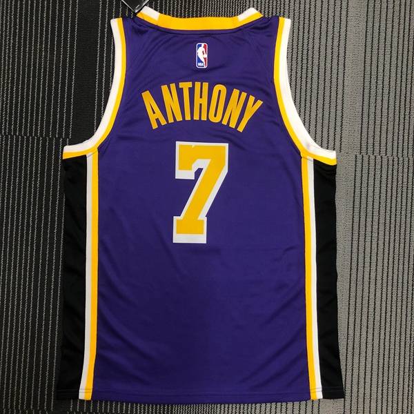 Los Angeles Lakers Purple Basketball Jersey 02 (Hot Press)