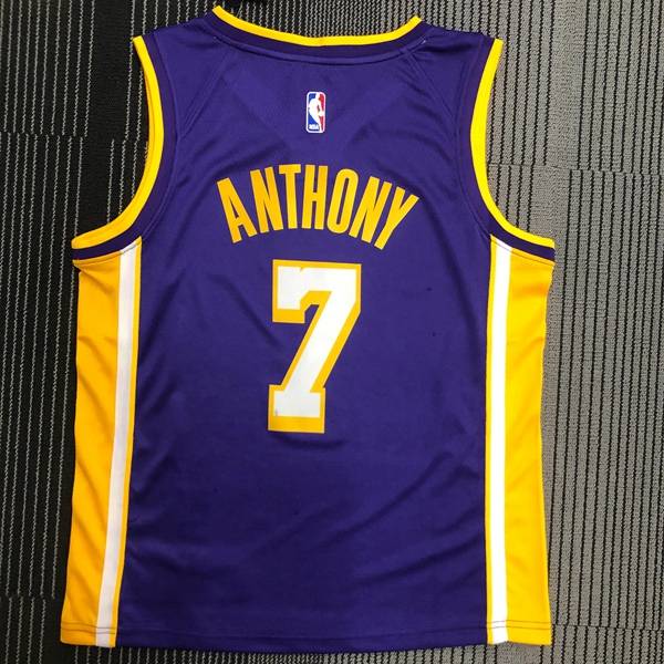 Los Angeles Lakers Purple Basketball Jersey 03 (Hot Press)