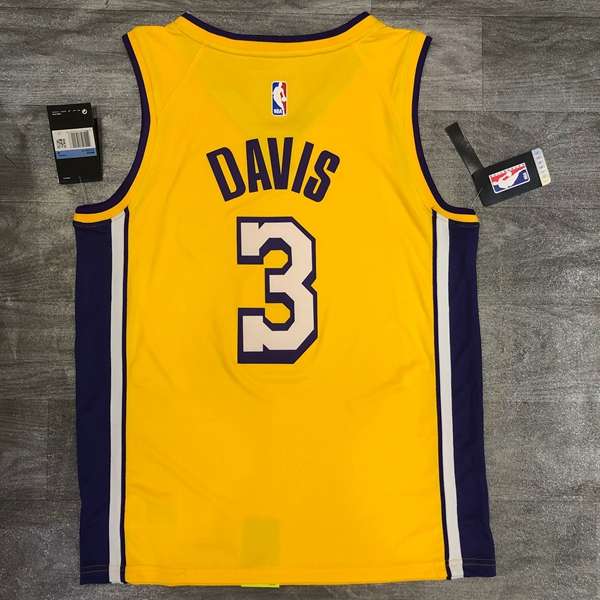 Los Angeles Lakers Yellow Basketball Jersey (Hot Press)