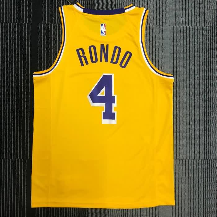 Los Angeles Lakers Yellow Basketball Jersey 03 (Hot Press)