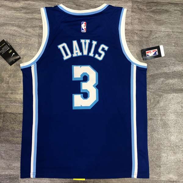 Los Angeles Lakers Blue Classics Basketball Jersey (Hot Press)