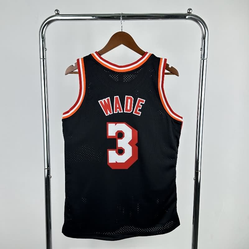 Miami Heat 2013/14 Black Classics Basketball Jersey (Hot Press)