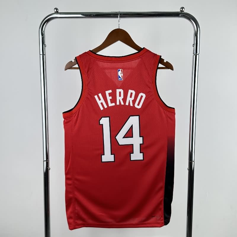 Miami Heat 24/25 Red City Basketball Jersey (Hot Press)