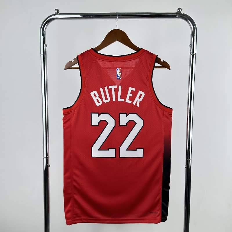 Miami Heat 24/25 Red City Basketball Jersey (Hot Press)