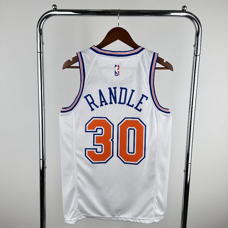 New York Knicks 18/19 White Basketball Jersey (Hot Press)