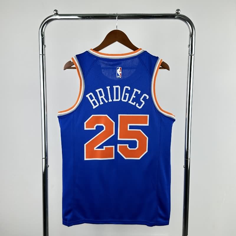 New York Knicks 22/23 Blue Basketball Jersey (Hot Press)