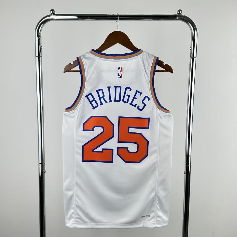 New York Knicks 22/23 White Basketball Jersey (Hot Press)