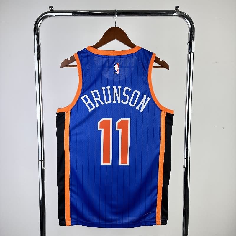 New York Knicks 23/24 Blue Basketball Jersey (Hot Press)