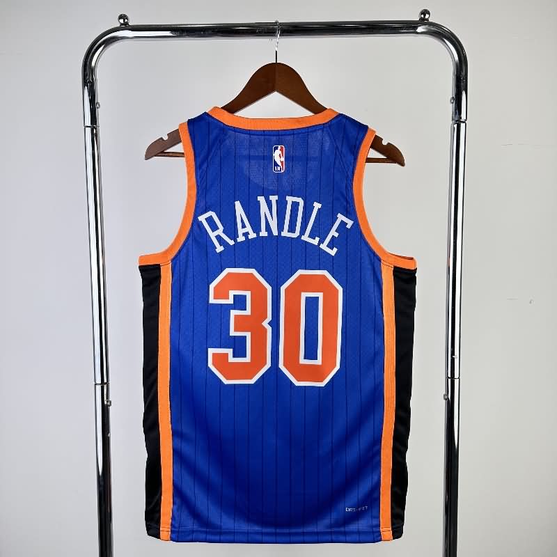 New York Knicks 23/24 Blue Basketball Jersey (Hot Press)