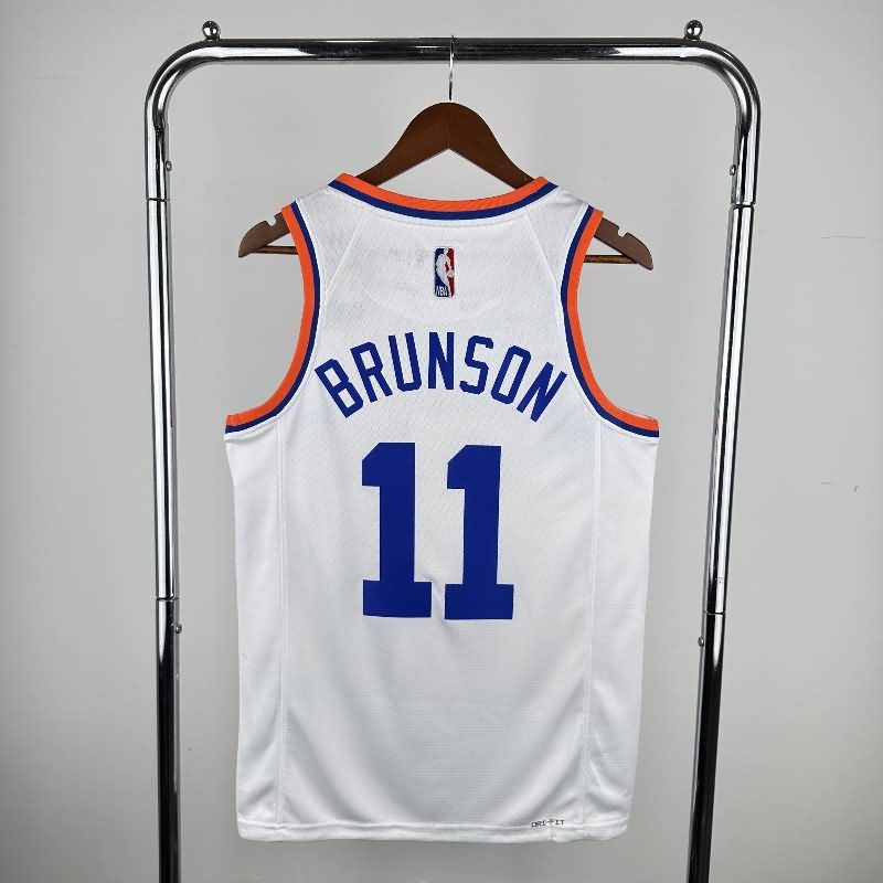 New York Knicks White Classics Basketball Jersey (Hot Press)