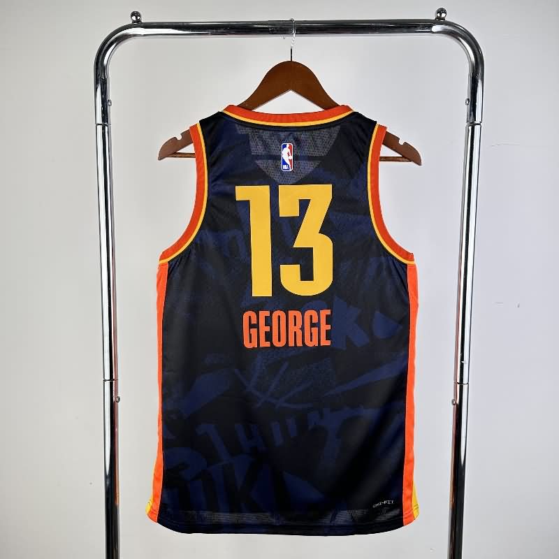 Oklahoma City Thunder 23/24 Black City Basketball Jersey (Hot Press)