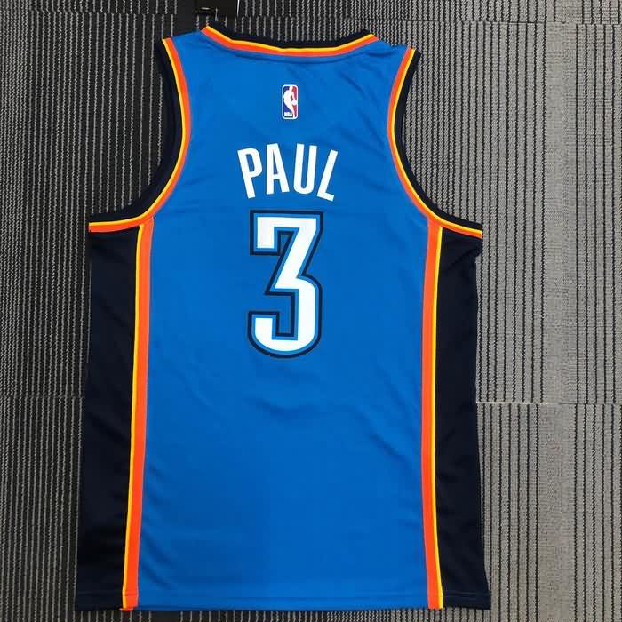 Oklahoma City Thunder Blue Basketball Jersey (Hot Press)